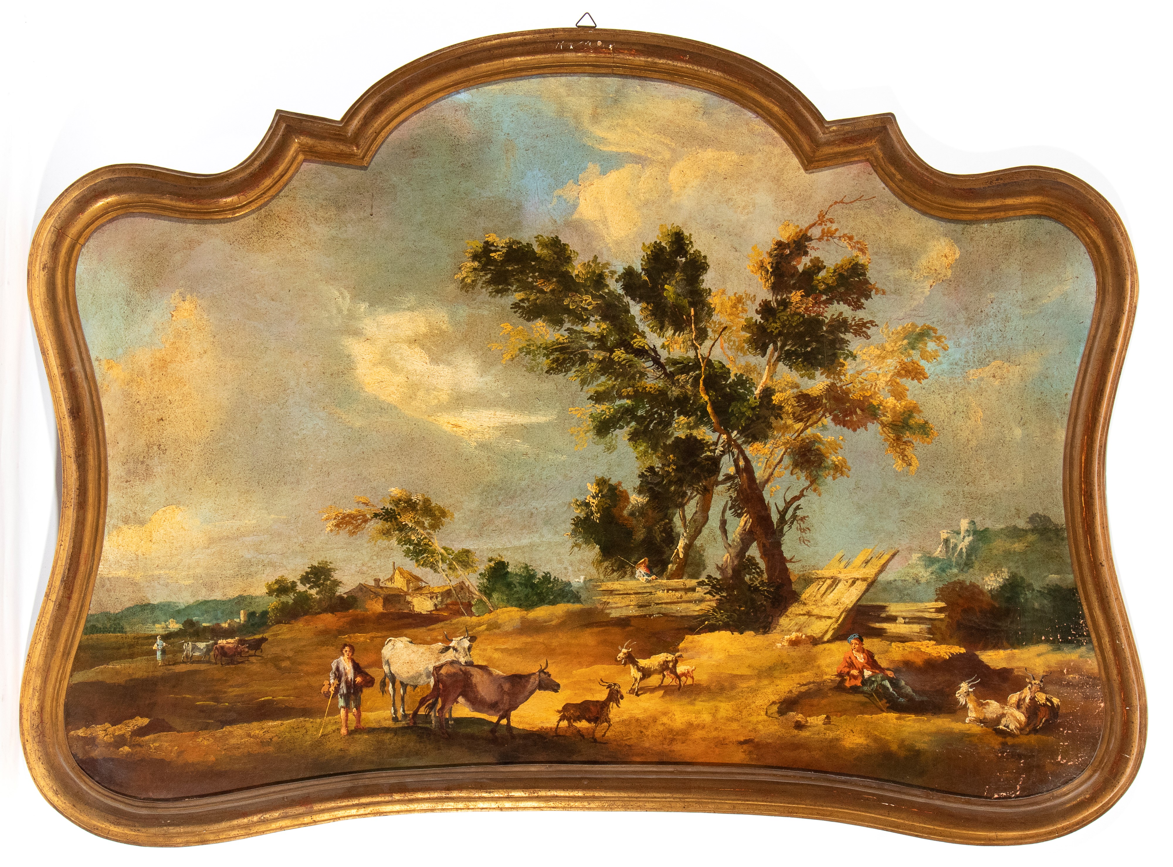 Giuseppe Zais - A) Paesaggio con Pastori e Armenti; B) Paesaggio con Pastorelle, Greggi e Caseggi...
