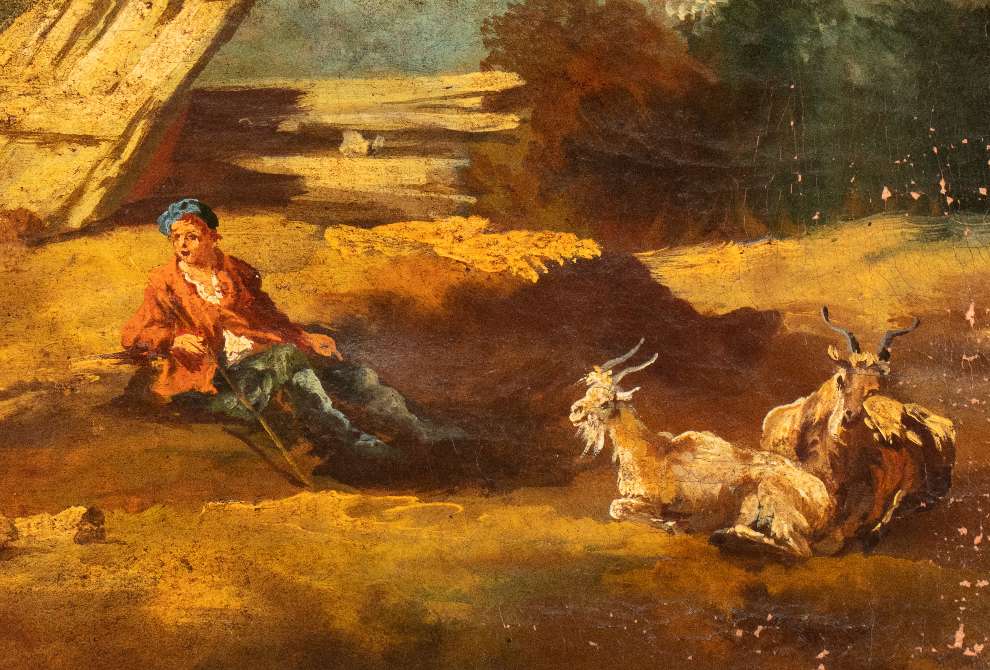 Giuseppe Zais - A) Paesaggio con Pastori e Armenti; B) Paesaggio con Pastorelle, Greggi e Caseggi...