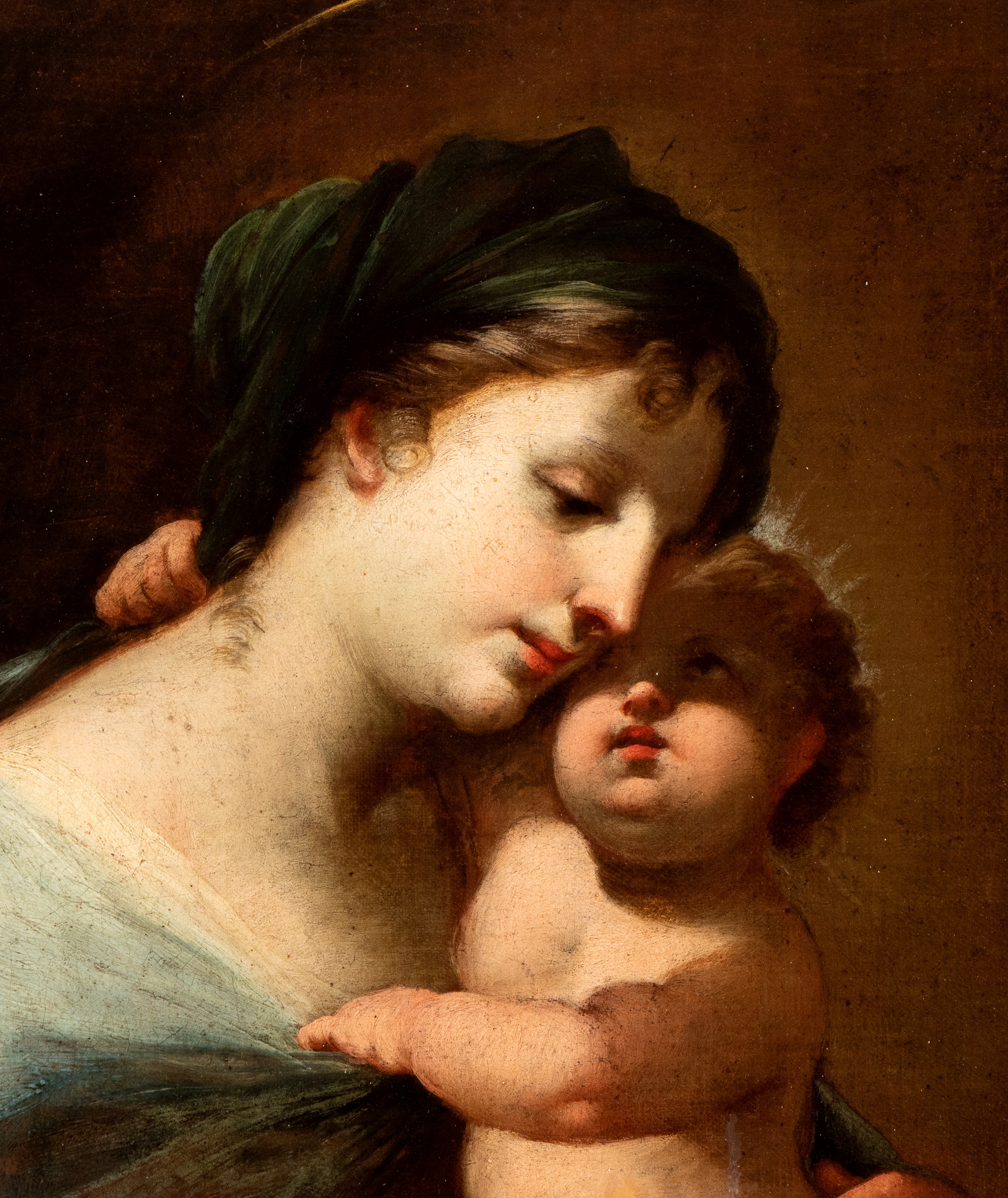 Artista Napoletano, Fine XVII - Inizio XVIII Secolo - Madonna con Bambino