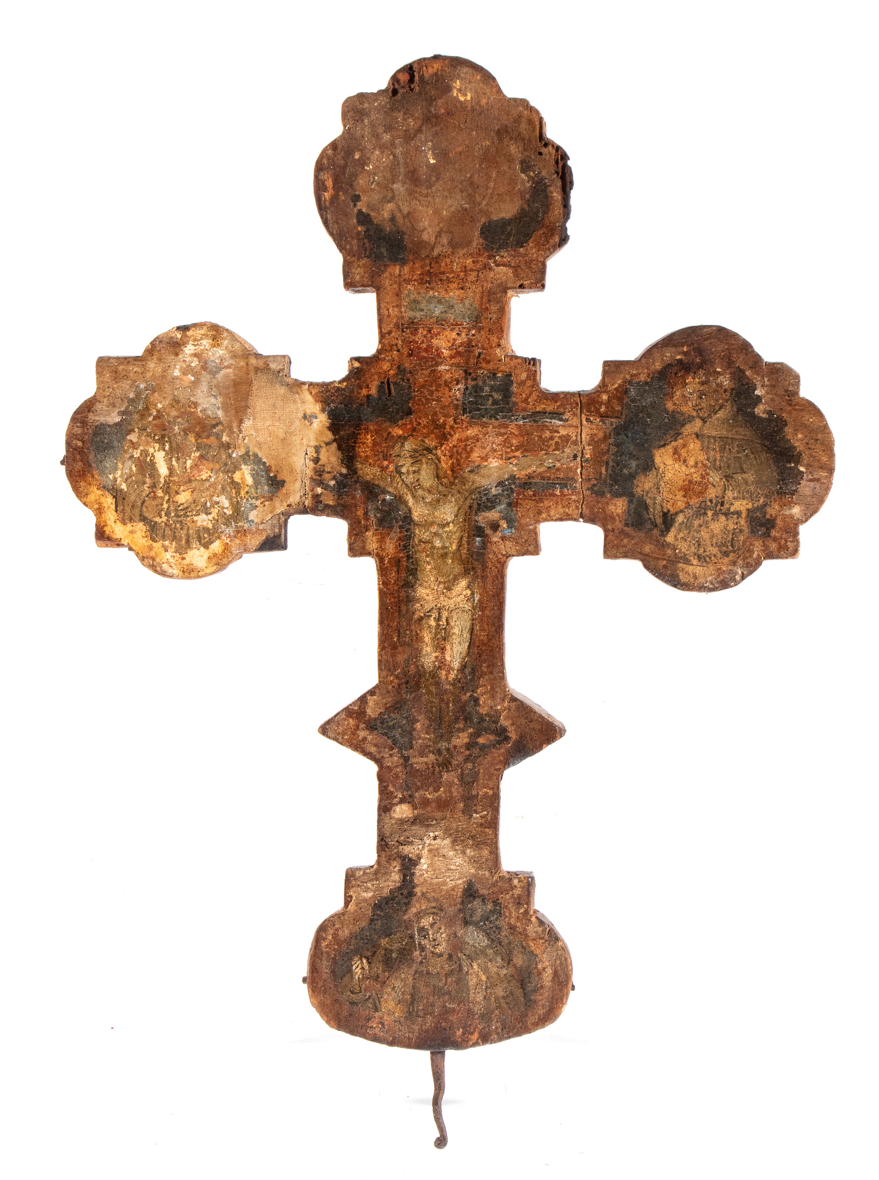 Croce astile dipinta