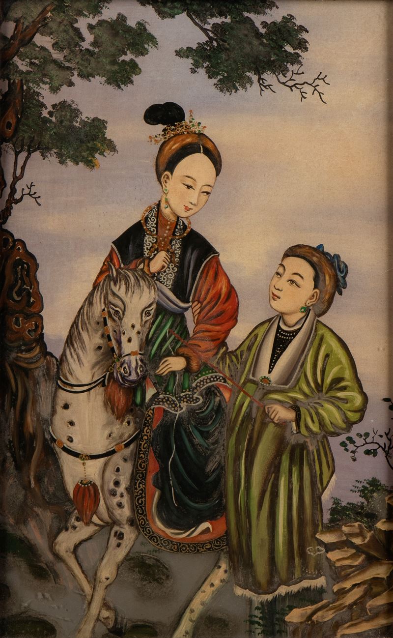 Dipinto policromo su vetro