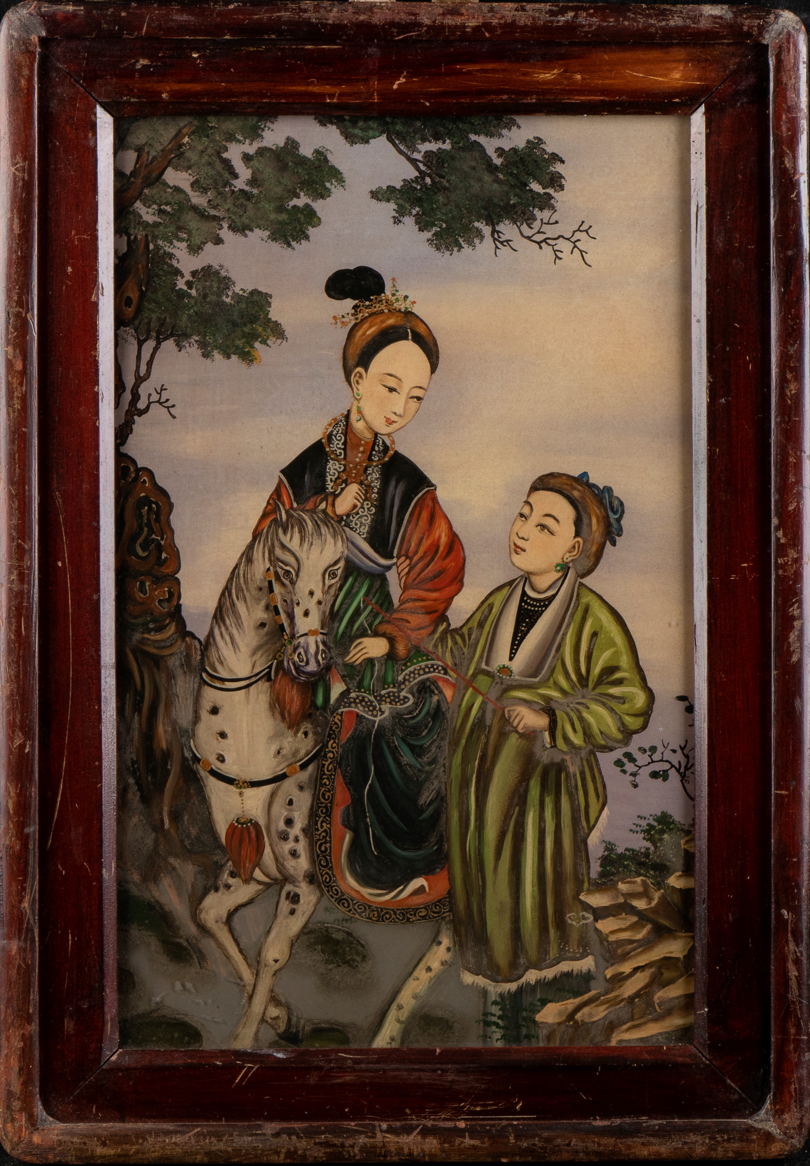 Dipinto policromo su vetro