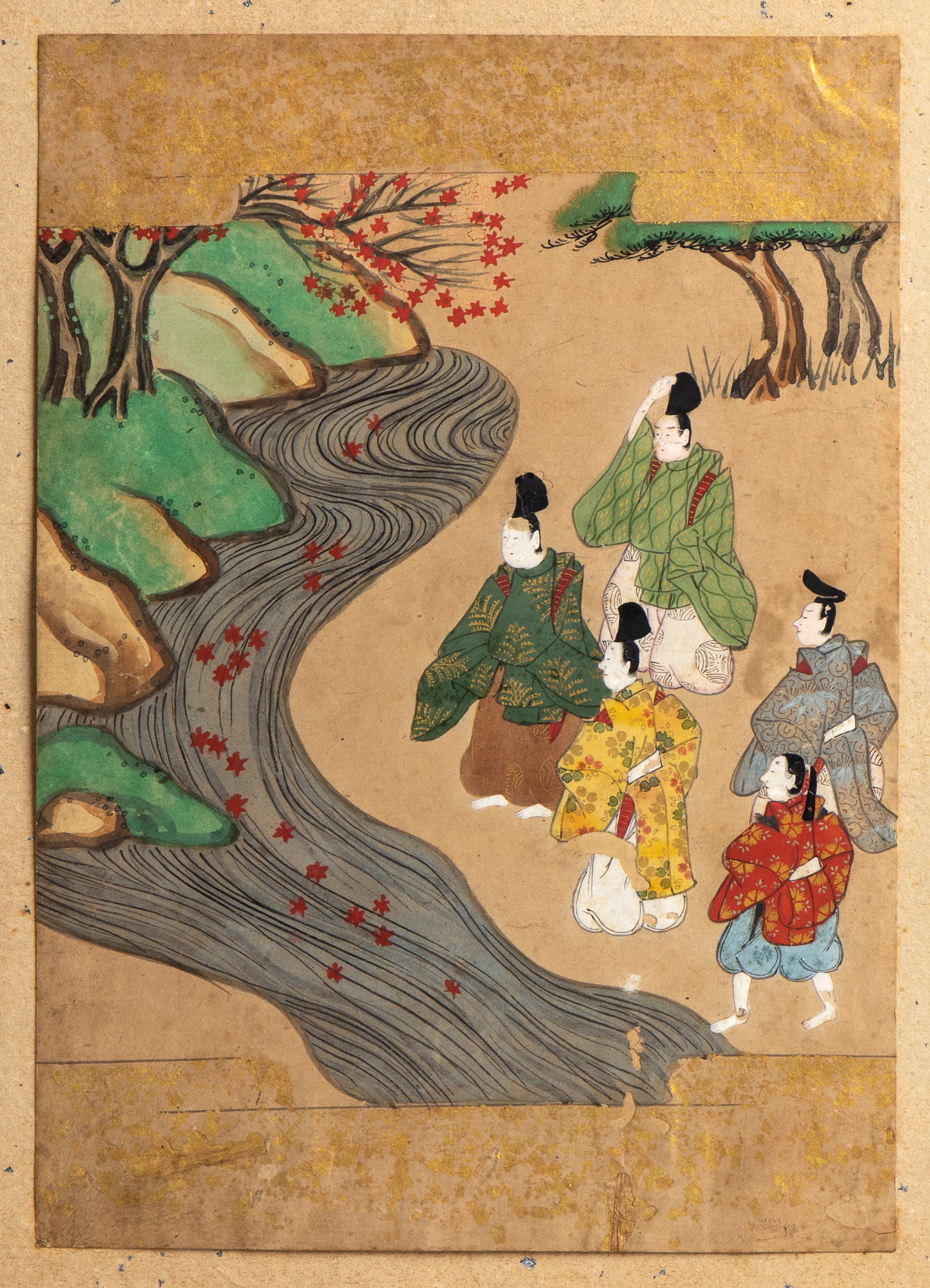 Coppia di dipinti policromi