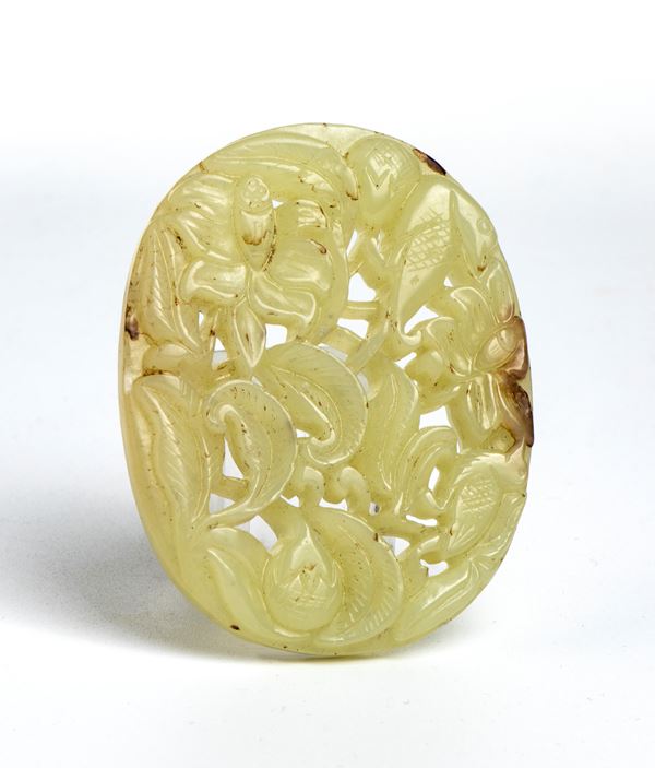 Placchetta ornamentale in giada