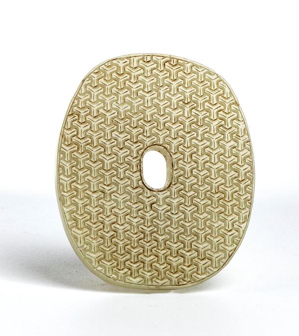 Ornamental jade plaque