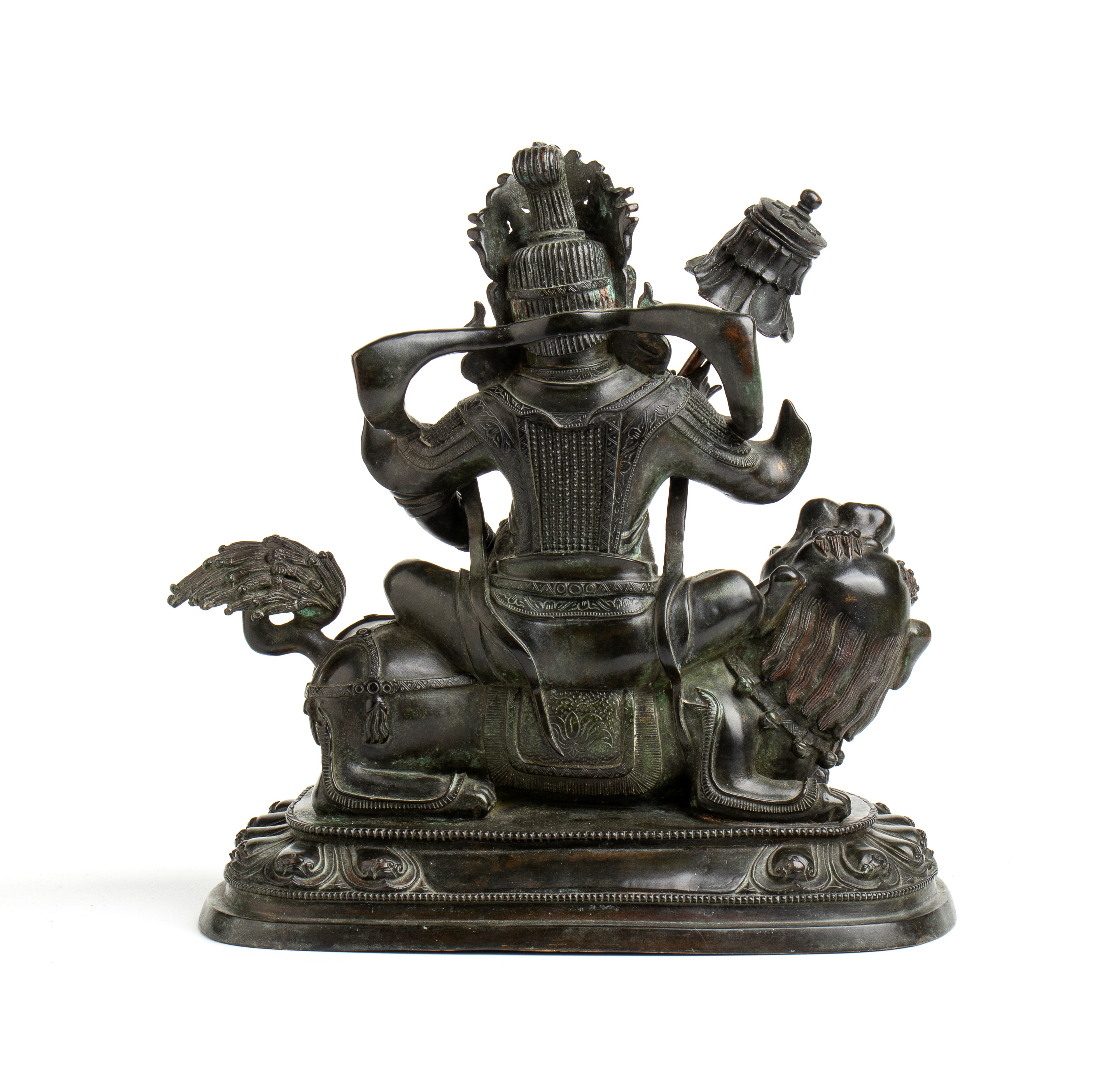 Figura in bronzo di Vaishravana
