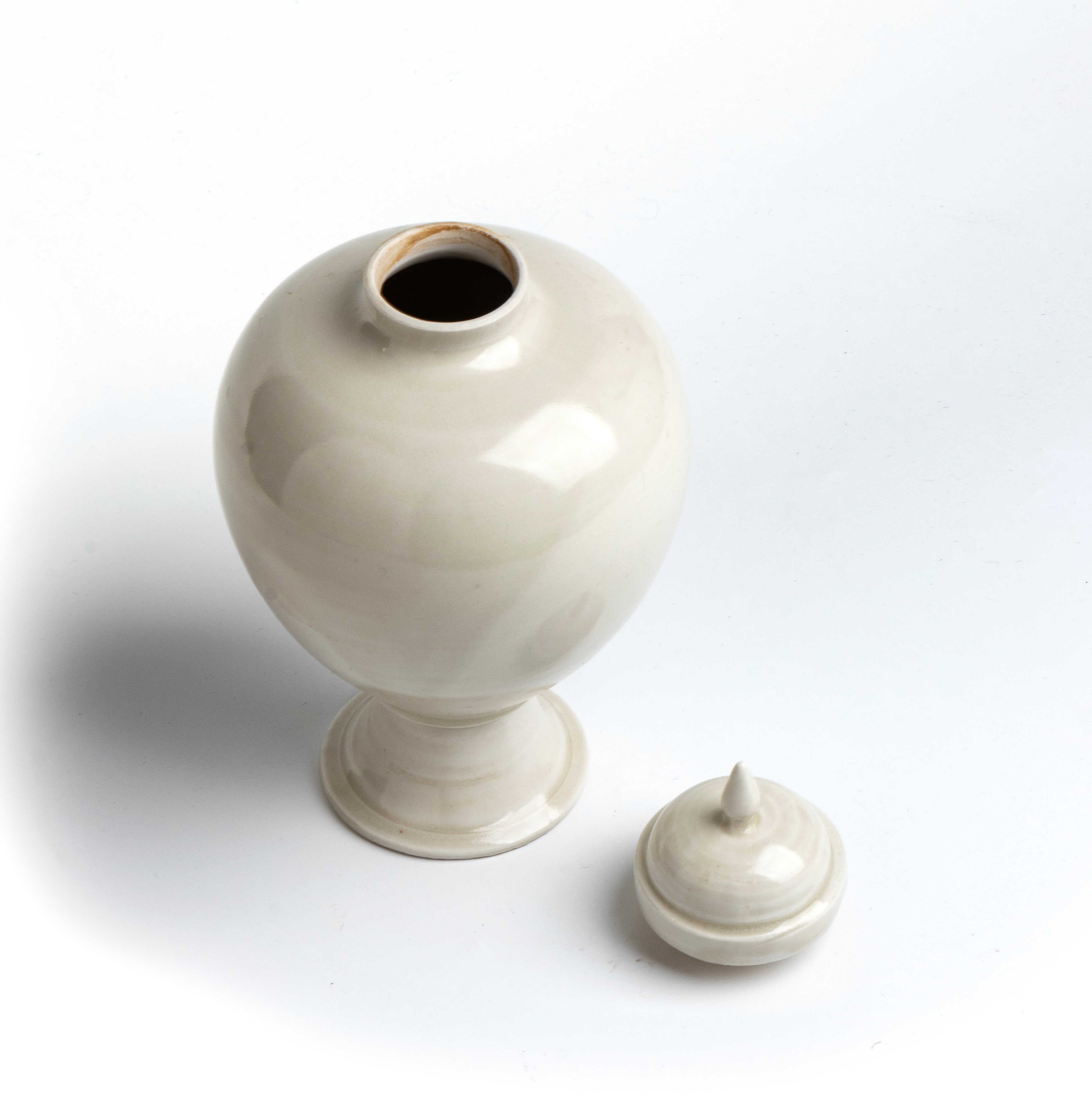 Raro vaso in ceramica Dingyao