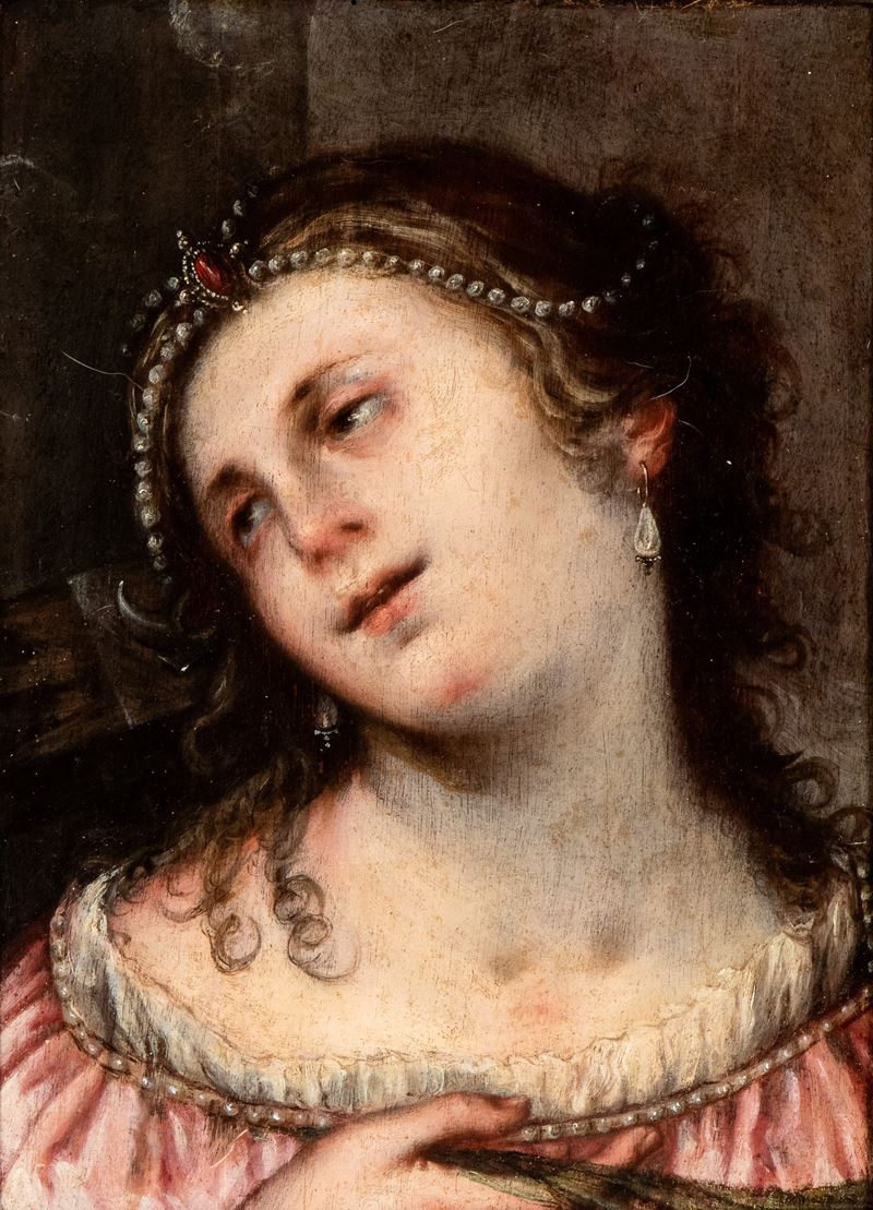 Artista Veneto, XVII Secolo - Santa Caterina D'alessandria