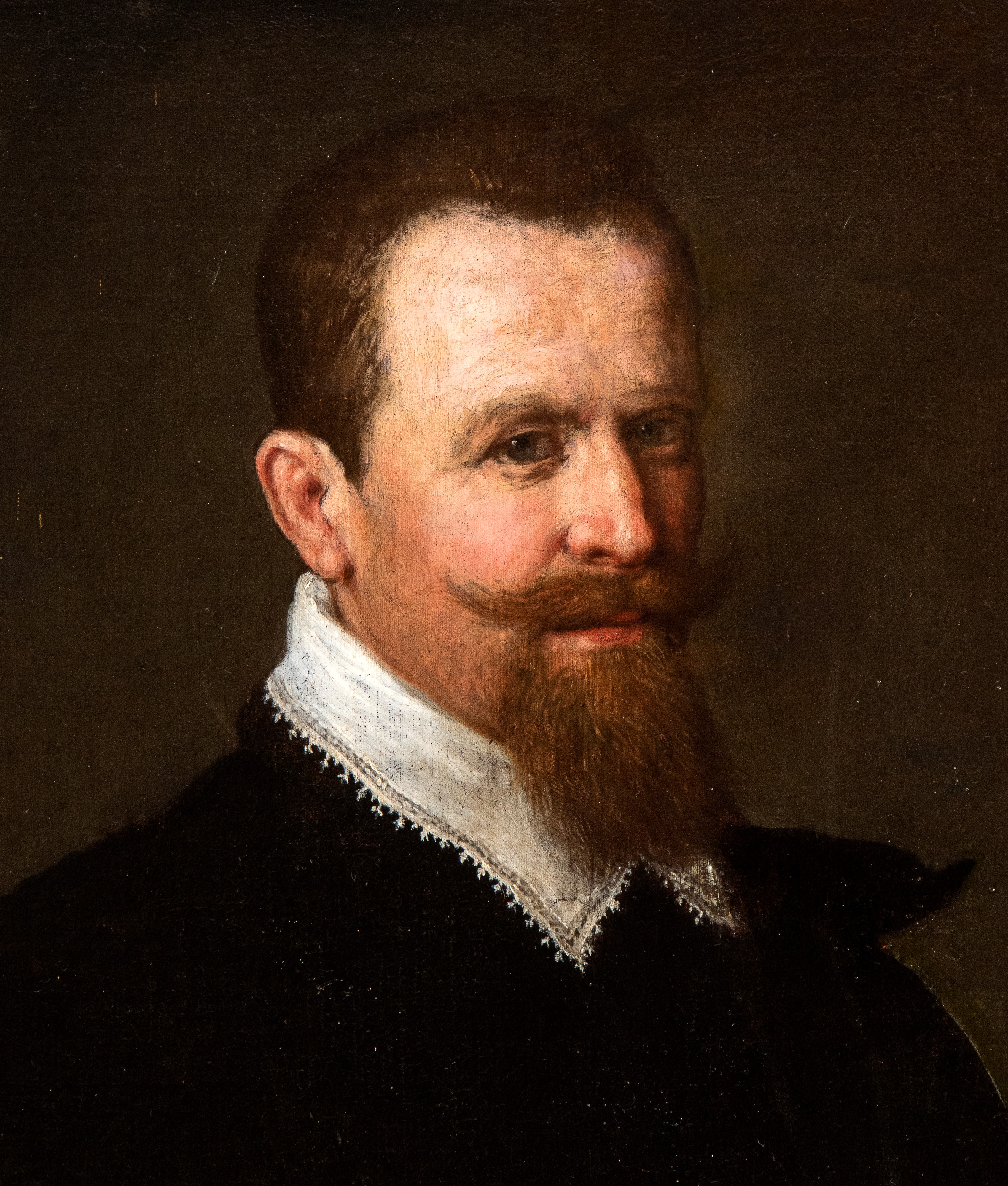 Artista Lombardo, Fine XVI - Inizio XVII Secolo - Ritratto Virile con Spada
