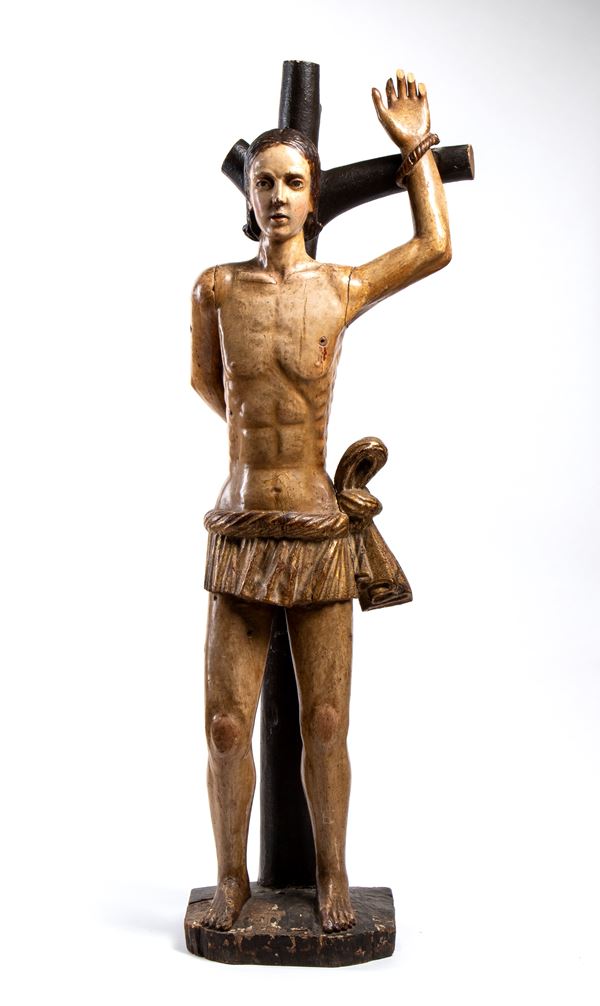 Scultura italiana raffigurante San Sebastiano