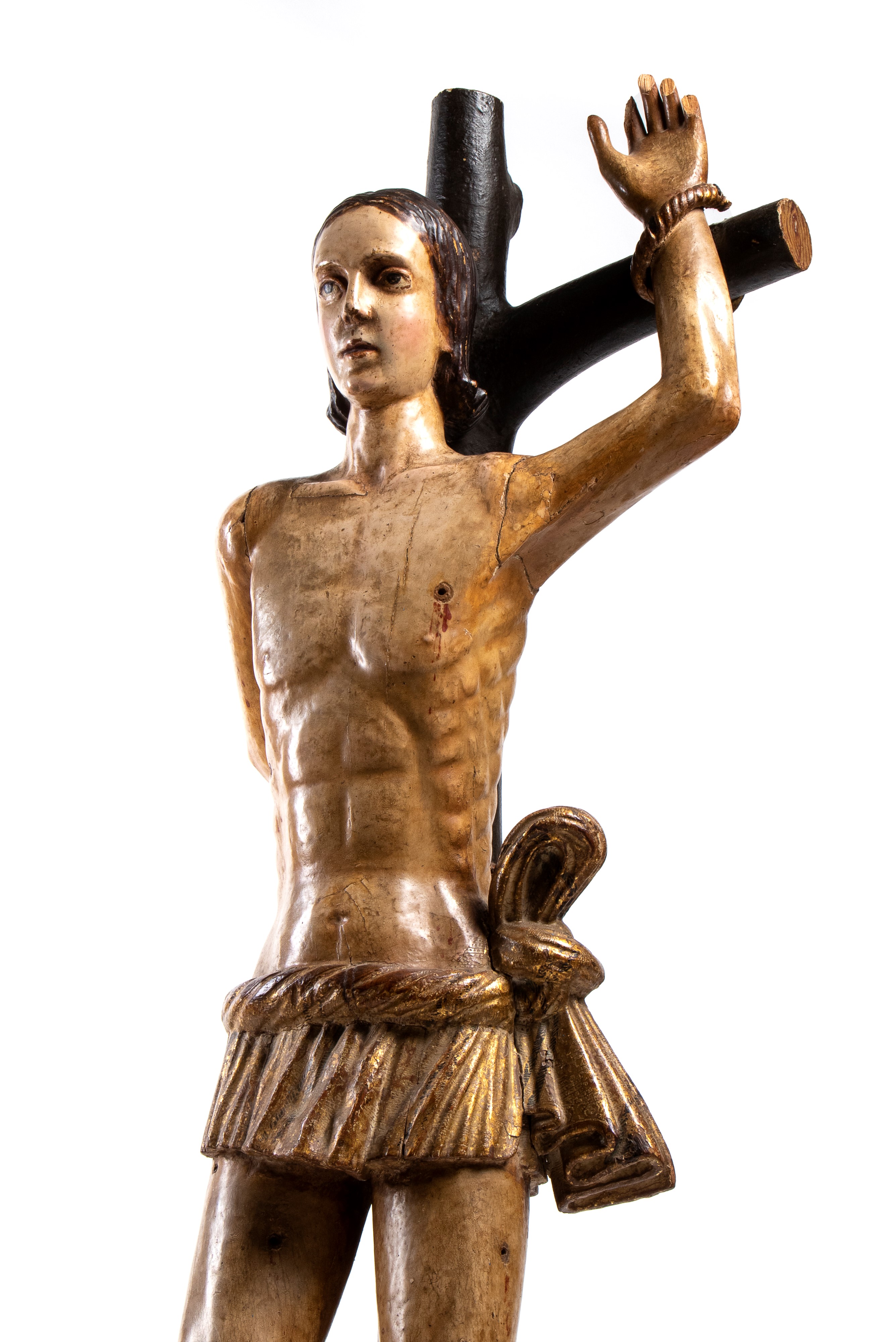 Scultura Italiana Raffigurante San Sebastiano