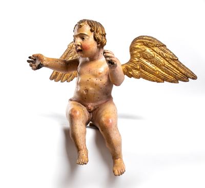 Scultura Italiana Raffigurante Putto