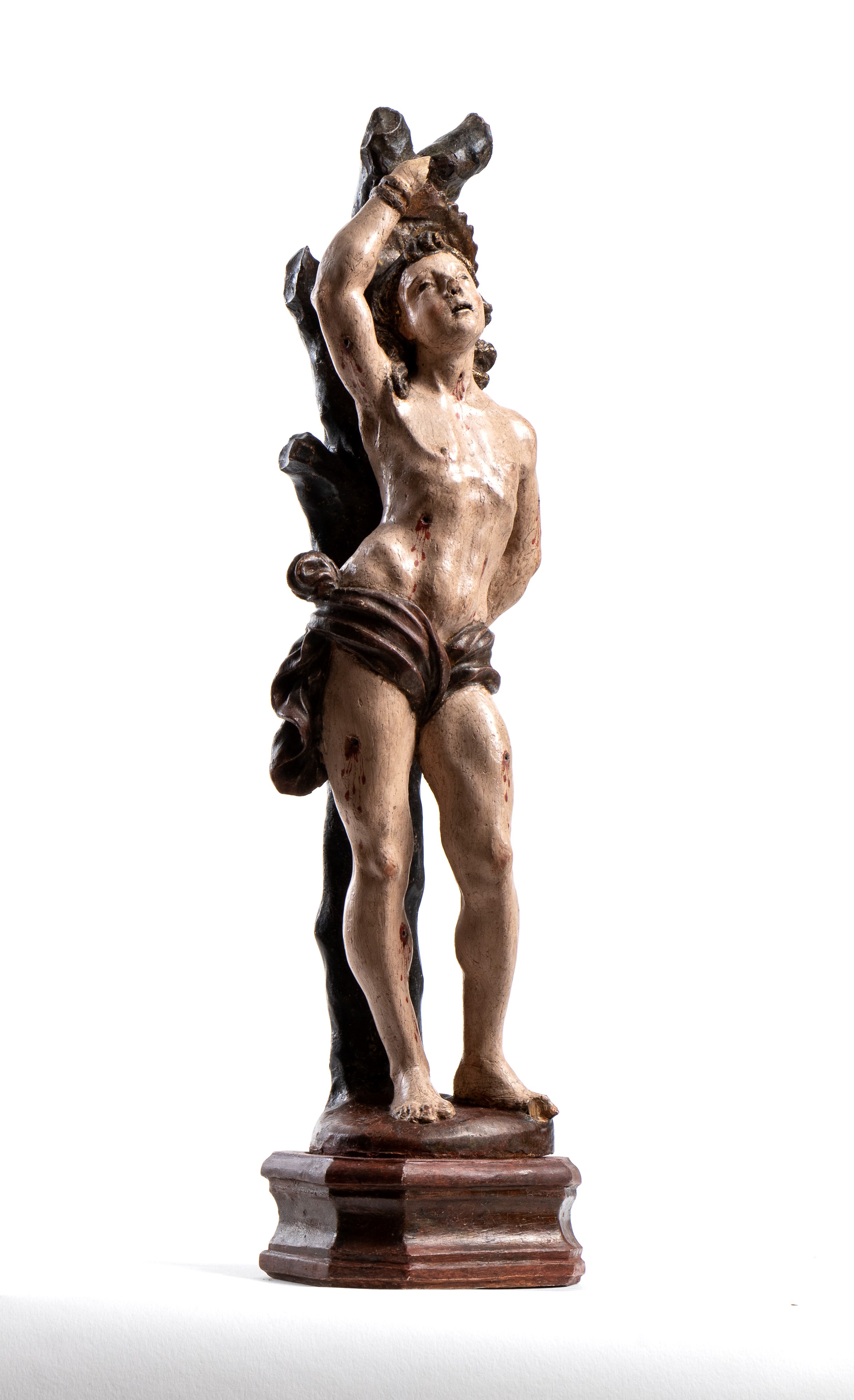 Scultura barocca italiana, San Sebastiano, legno scolpito (XVII secolo)