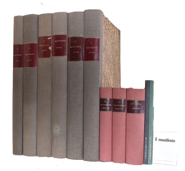 Rivista mensile il Manifesto, Edizioni Dedalo 1969-1973. Quotidiano il Manifesto, raccolta dei fascicoli originali, 28 aprile 1971 - 31 dicembre 1976