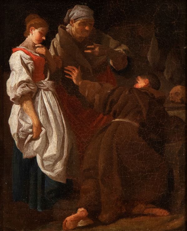 Pierre Subleyras - Brother Luce the Hermit with the widow and her daughter