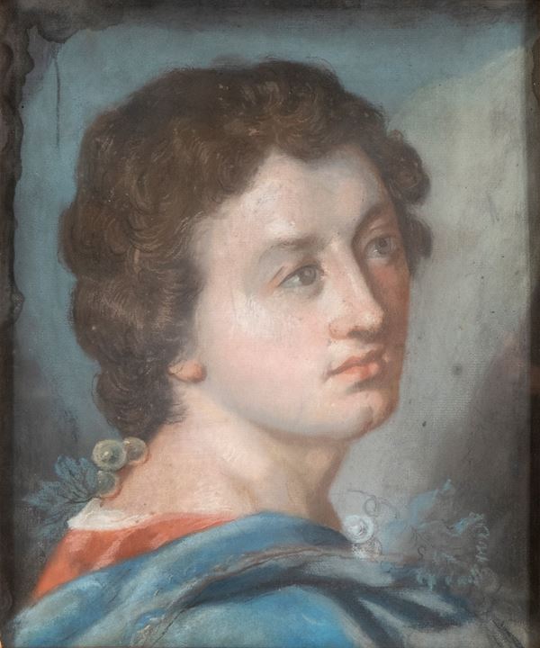Artista italiano, XVIII - XIX secolo - Head of a young man