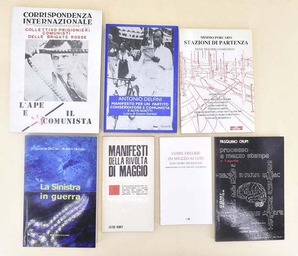Comunismo, sinistra, brigate rosse, rivolta di maggio e processo 7 aprile - 7 volumi