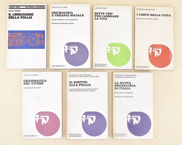 Editrice Feltrinelli Collana I Nuovi Testi. Follia, psichiatria e terapia sociale - 7 volumi