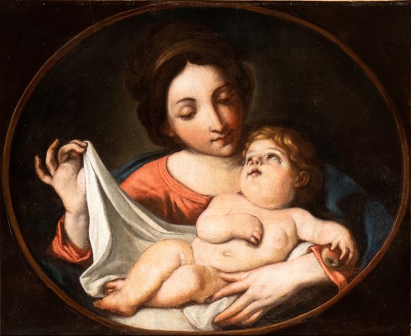Artista emiliano, XVII secolo - Virgin with Child