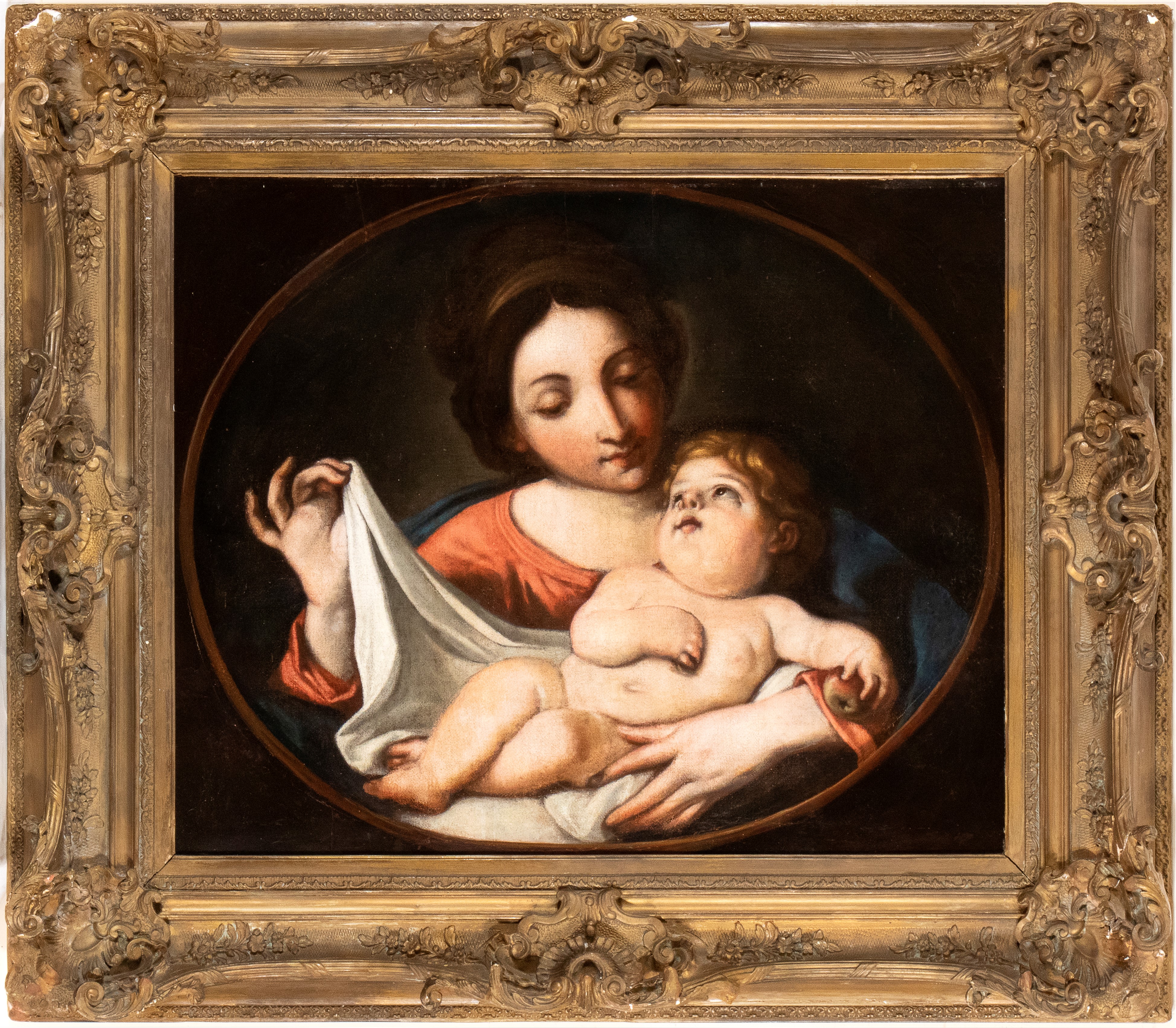 Artista Emiliano, XVII Secolo - Madonna con Bambino