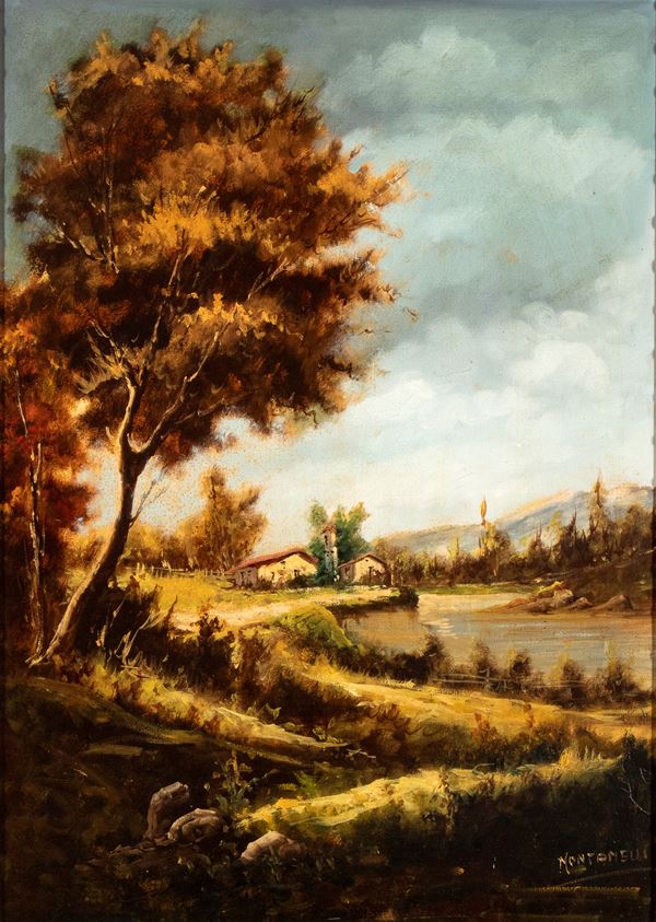 ANONIMO - Paesaggio collinare