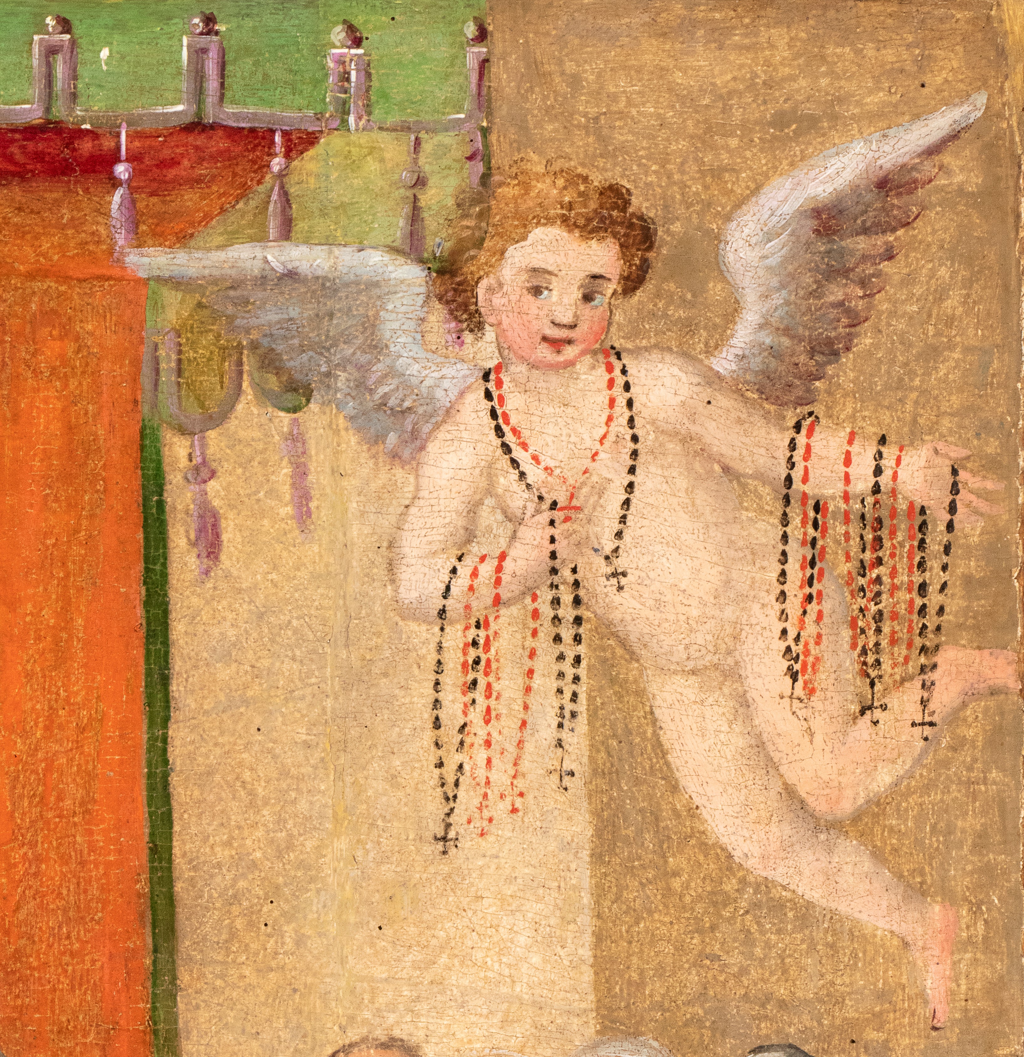 Artista Attivo Nell'italia Centrale, XVI Secolo - Madonna del Rosario con San Domenico e Santa Ca...