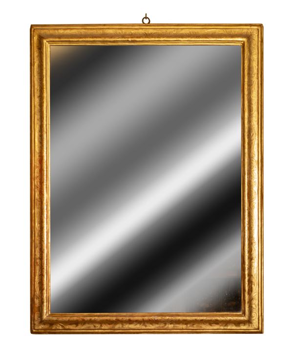 Italian gilded Luigi Filippo mirror