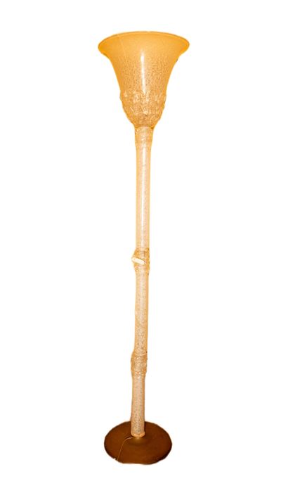 Lampada da terra, vetro di Murano, metà XX secolo