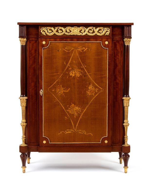 French mahogany cabinet in Louis XVI style