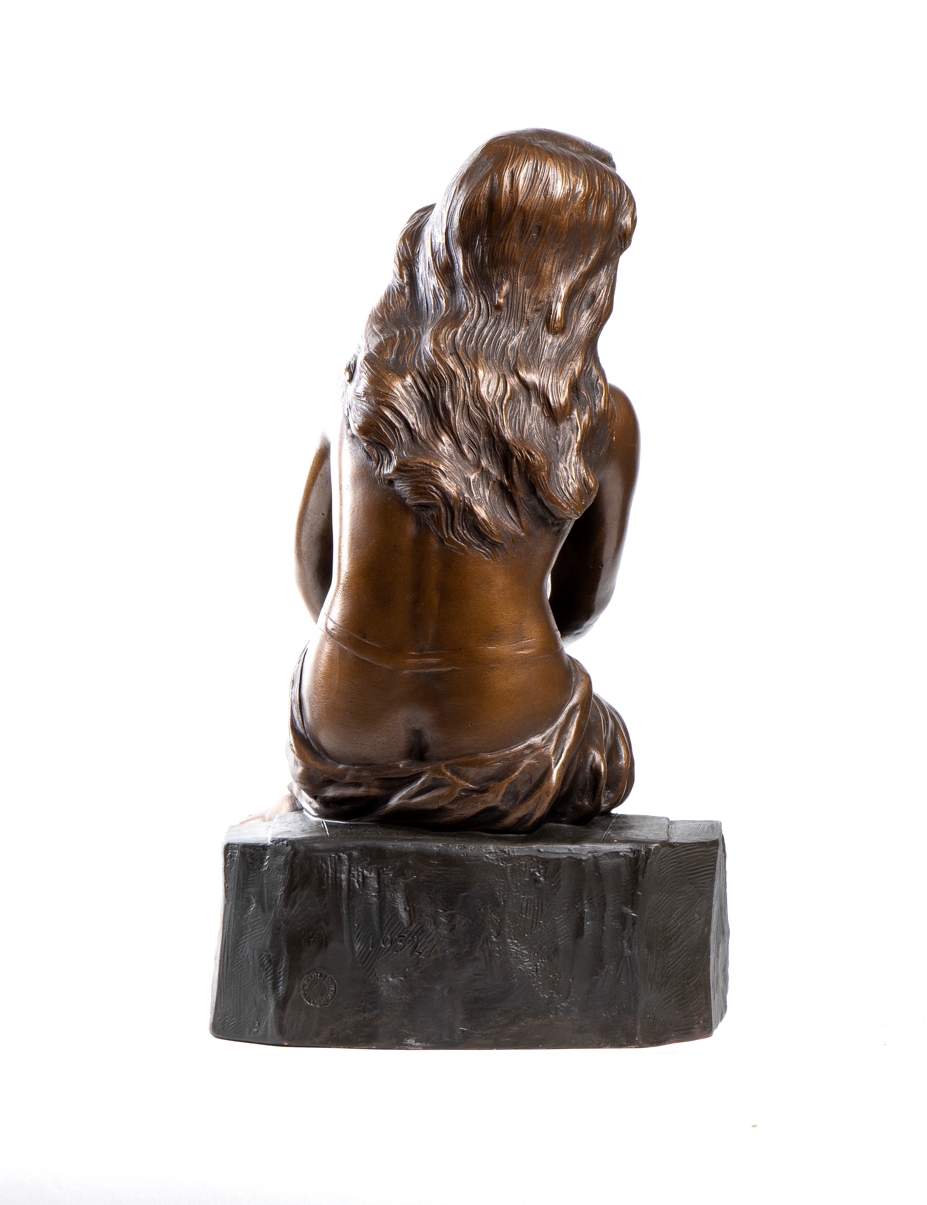 Édouard Fortiny - La Schiava, scultura in terracotta policroma