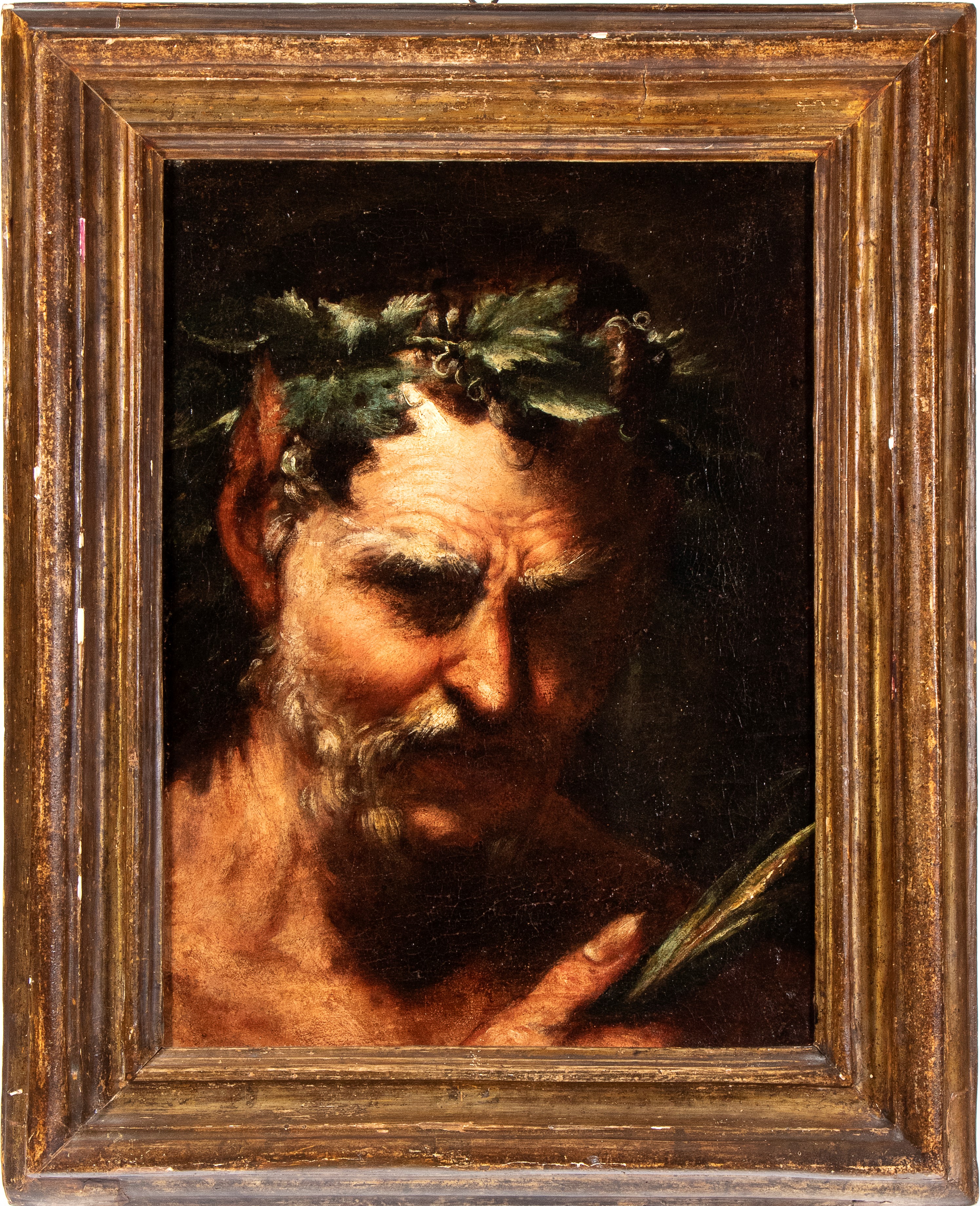 Artista Attivo a Roma, Metà XVII Secolo - Testa di Satiro