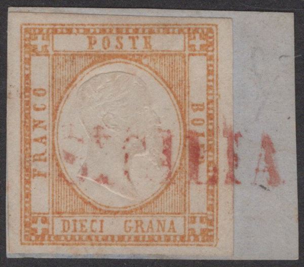 Neapolitan Province - 10gr. cancelled ''From Sicily'' 12pt.