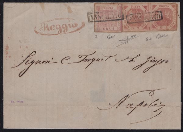 Naples - Interesting combination: 1gr. I plate + 2gr. II plate.
