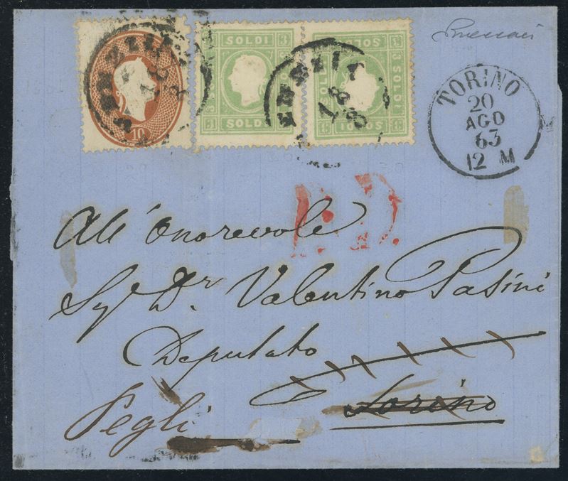 Lombardo Veneto - Storia Postale, Rispedizioni.