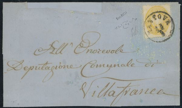 Lombardo Veneto - Storia Postale, 2 soldi isolato per distretto.