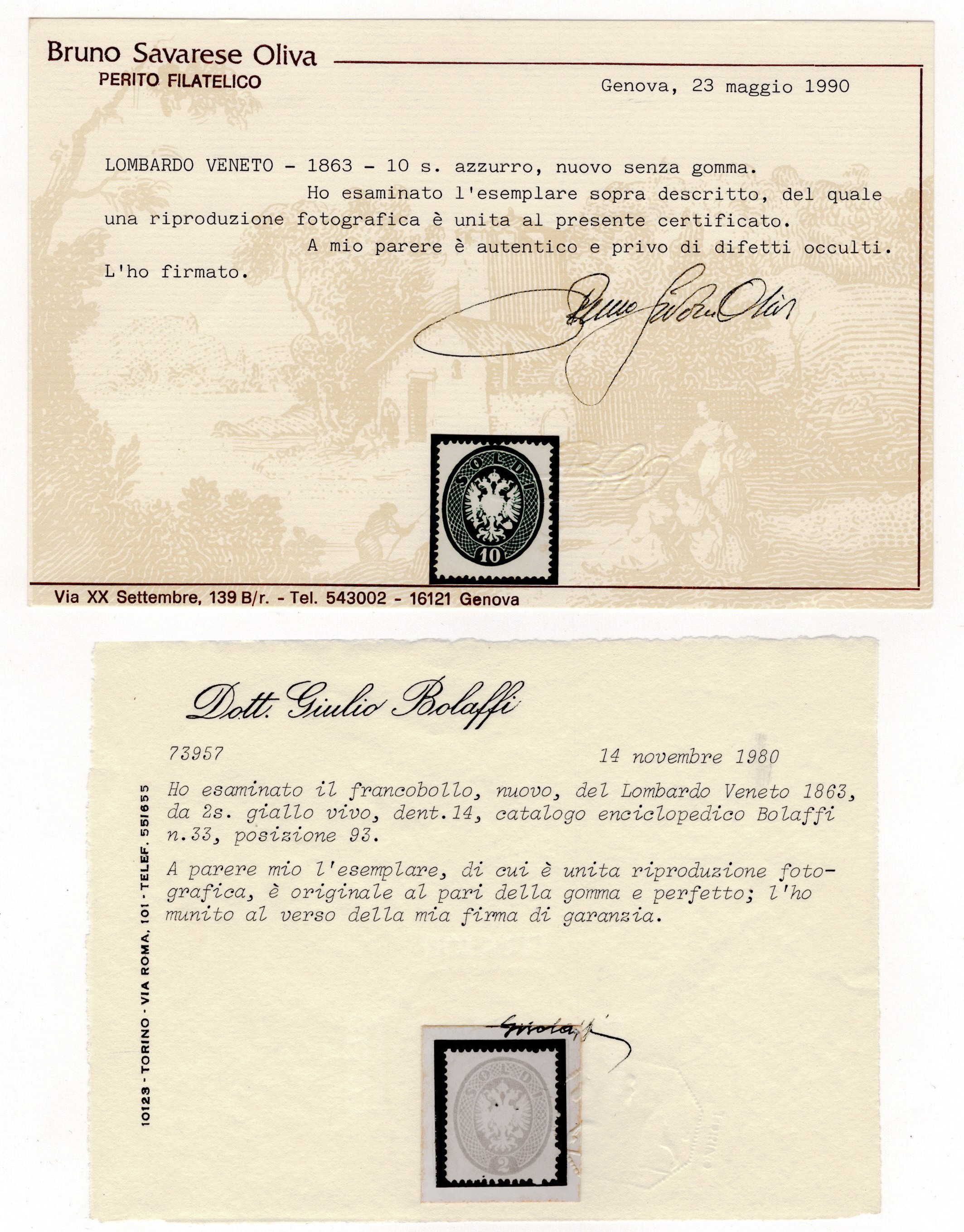 Lombardo Veneto - IV emissione, la serie nuova.