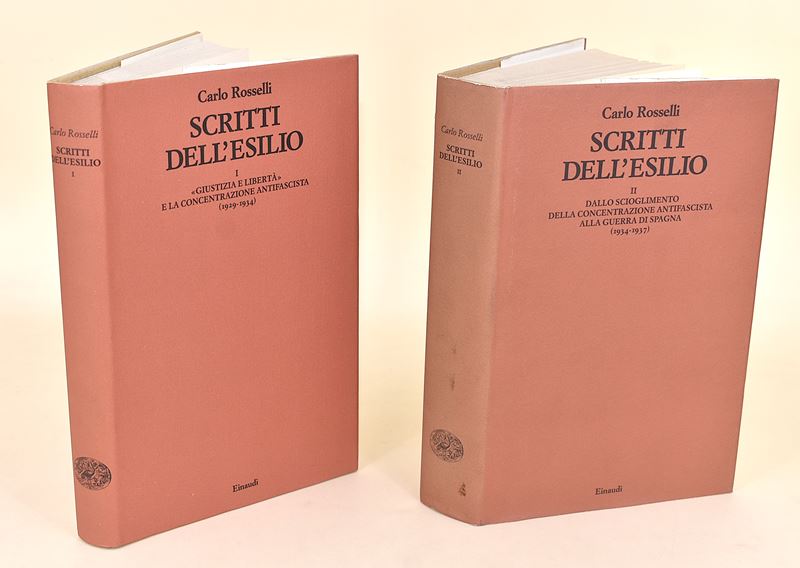 Carlo Rosselli, Scritti Dell'esilio. Volumi I-II. Einaudi 1988-1992