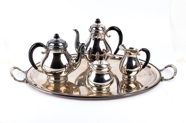 Solid silver italian tea set