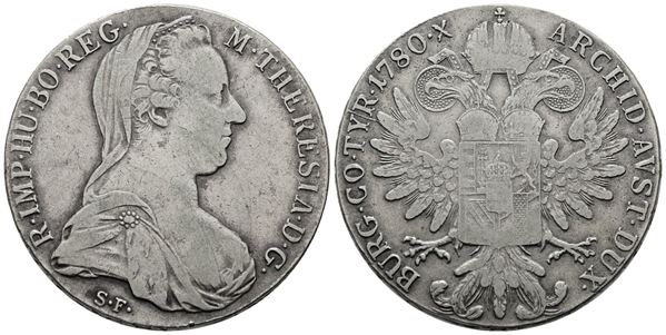 AUSTRIA. Maria Teresa imperatrice. Tallero 1780. XX secolo. Ag; 27,88gr