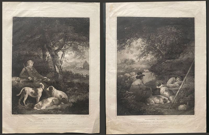 William Bond - The Weary Sportsman | Shepherds Reposing, da George Morland