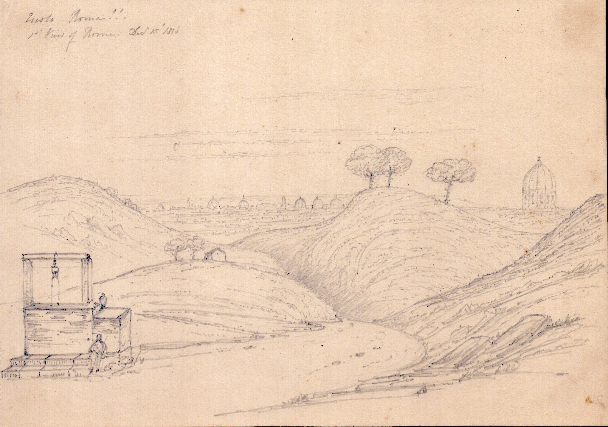 Anonimo artista inglese, Vedute di Roma e dintorni, 1816-1817