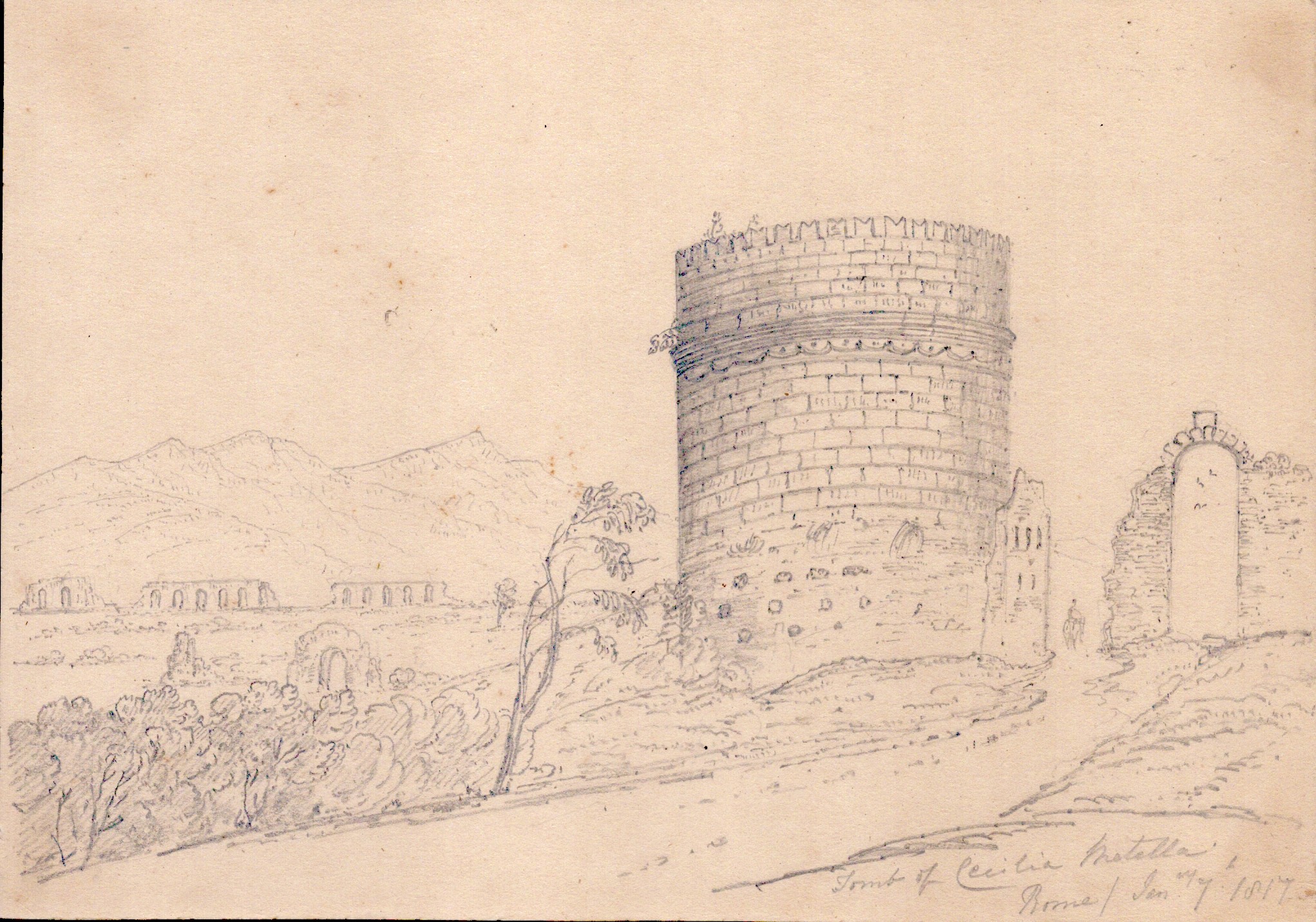 Anonimo artista inglese, Vedute di Roma e dintorni, 1816-1817