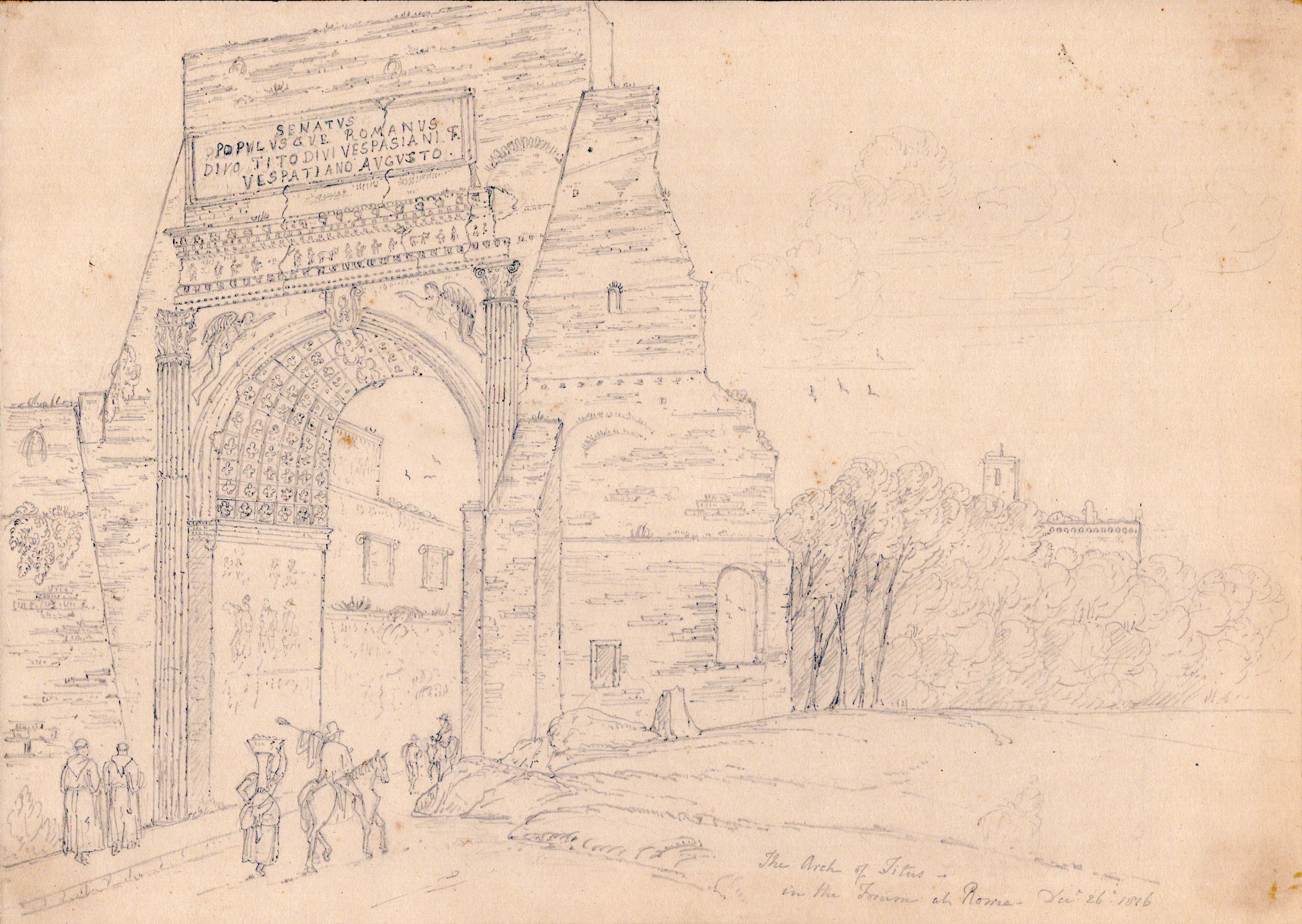 Anonimo artista inglese, Vedute di Roma e dintorni, 1816-1817