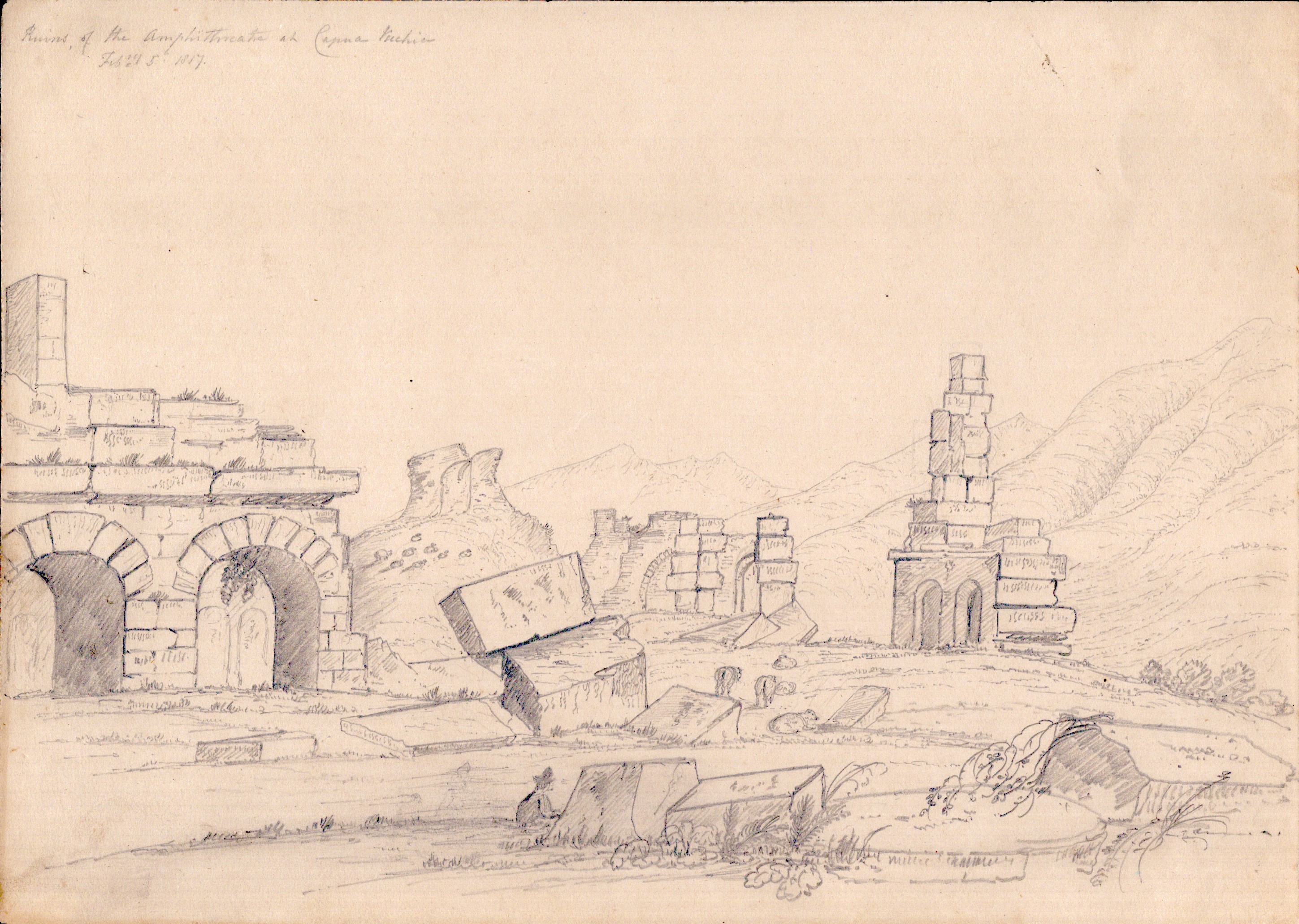 Anonimo artista inglese, Vedute di Roma e dintorni, 1816-1817