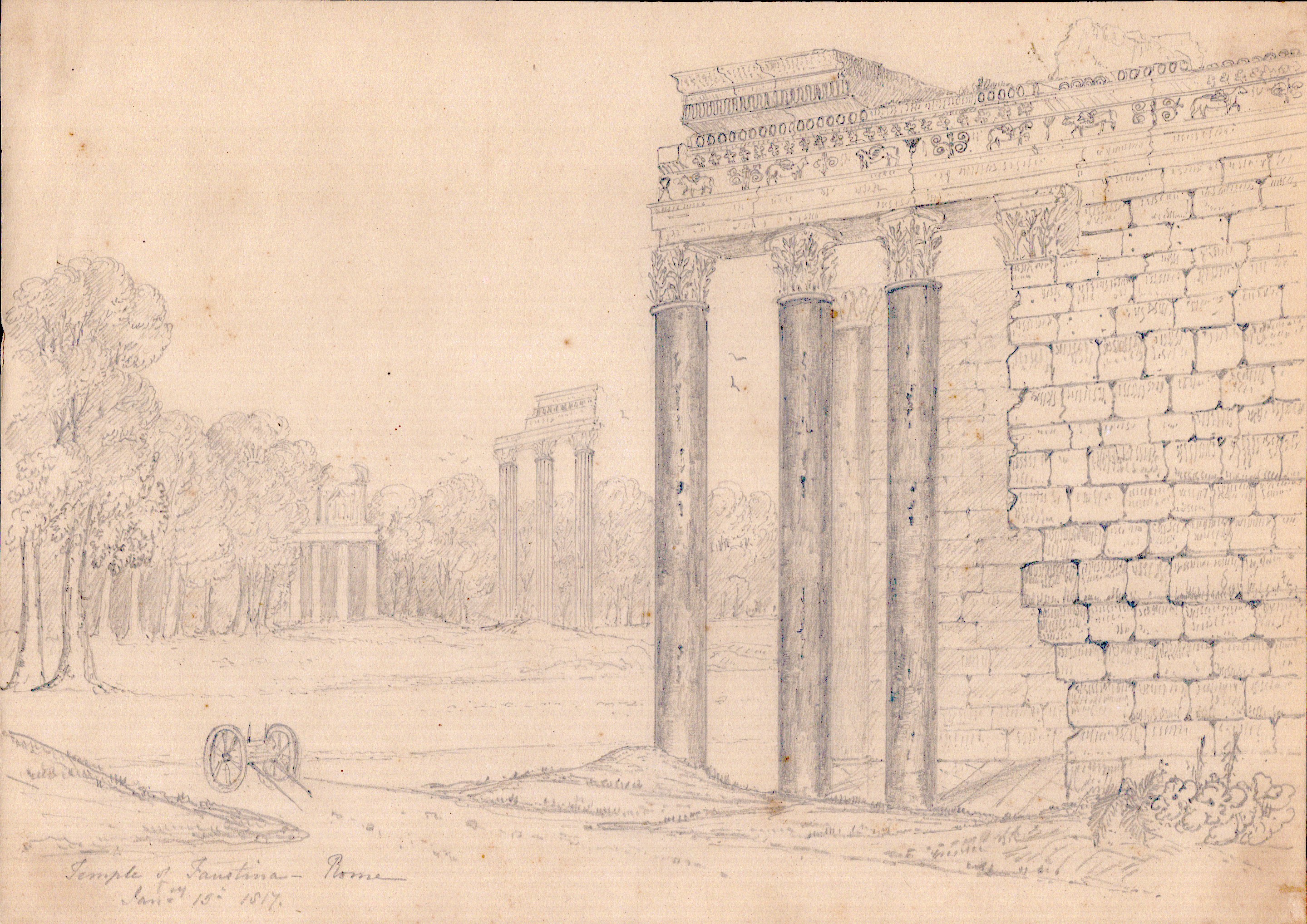 Anonimo artista inglese, Vedute di Roma e dintorni, 1816-1817
