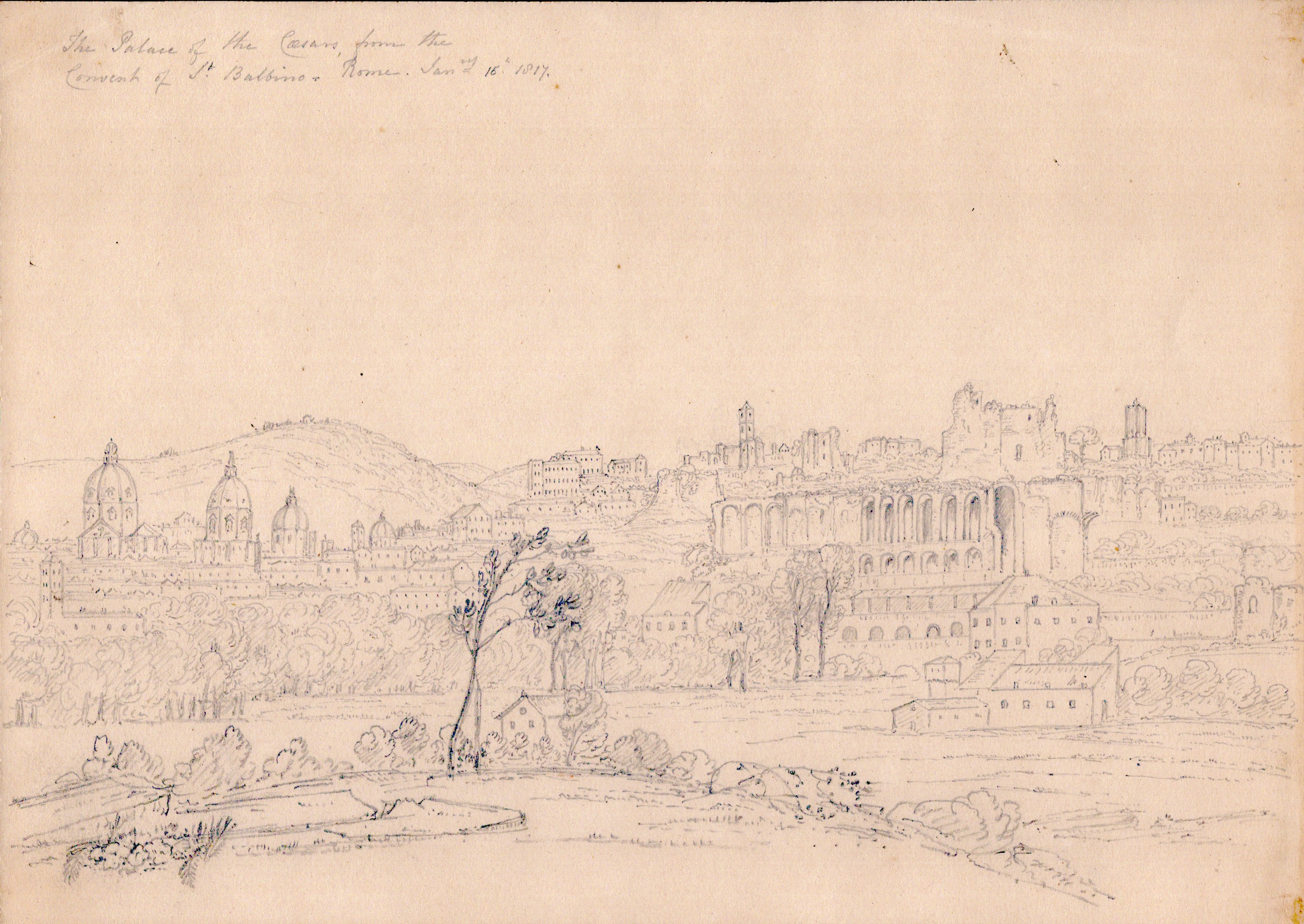 Anonimo artista inglese, Vedute di Roma e dintorni, 1816-1817