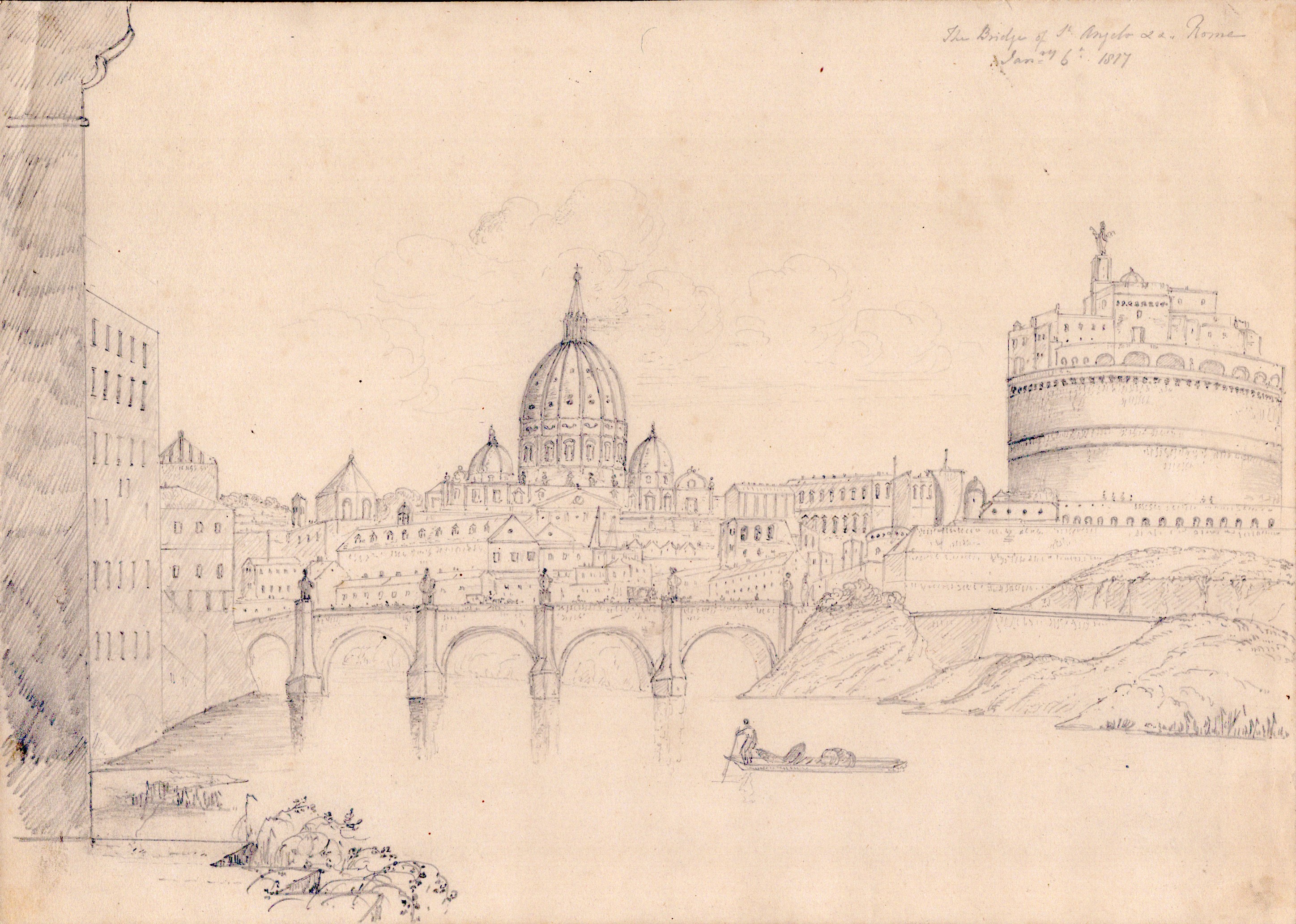 Anonimo artista inglese, Vedute di Roma e dintorni, 1816-1817