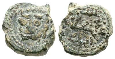 Messina. Regno di Sicilia. Guglielmo II (1166-1189). Follaro. D/ Testa di Leone. R/ Legenda in Cu...