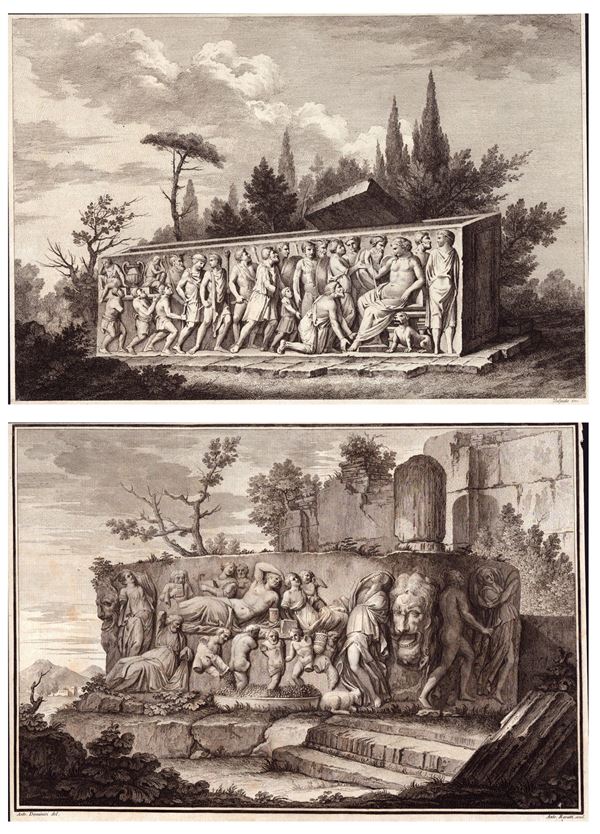 Giovanni Volpato - Sarcofagi antichi