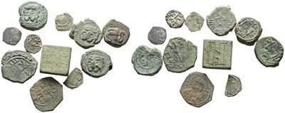 Messina. Regno di Sicilia. Interessante Lotto di 11 Monete Arabo Normanne. Metalli, Peso, Dimensi...